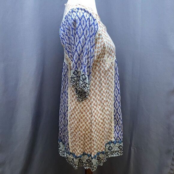 Sundance boho hippie peasant dress XS short & sweet patchwork - Picture 5 of 10